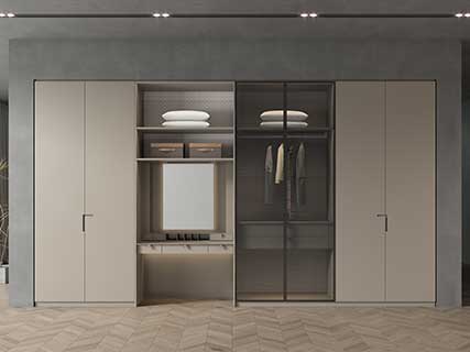 Glass Door Built-in Wardrobe