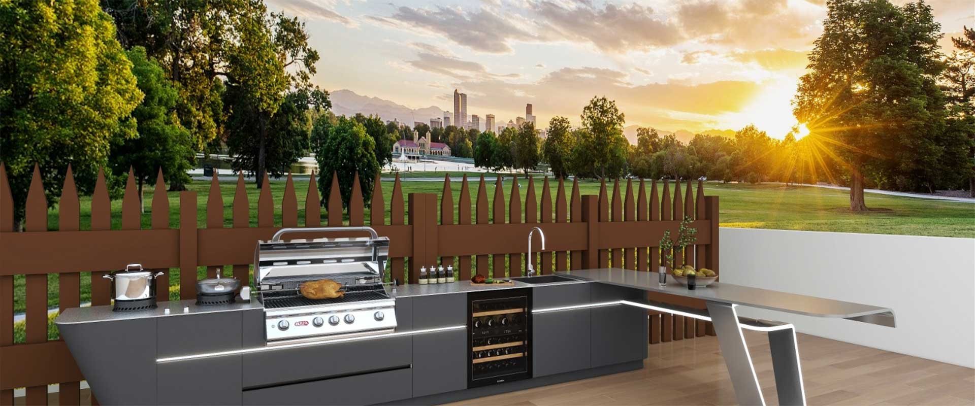 Modular Stainless Steel Outdoor Kitchen Cabinets