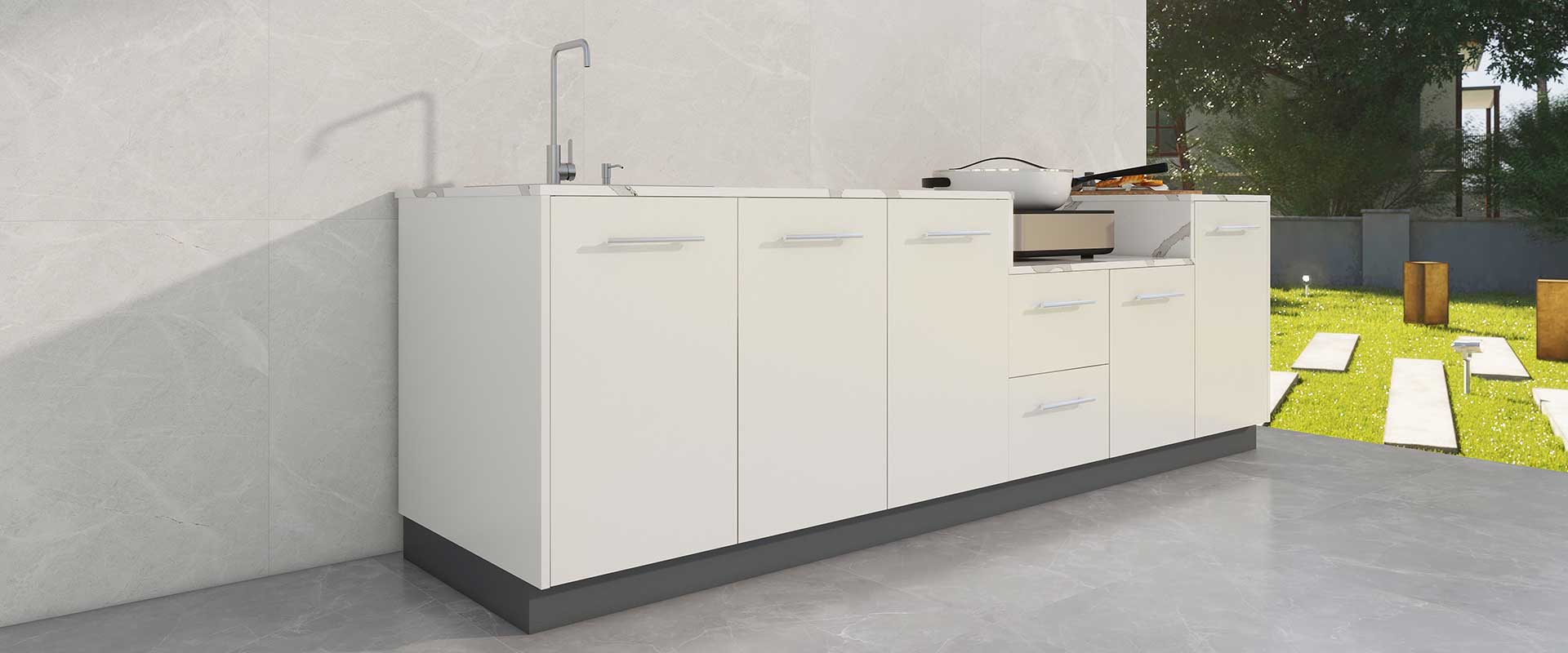 Weatherproof Outdoor Kitchen Cabinets