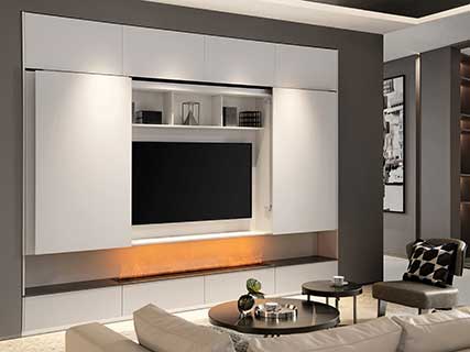 White Traditional TV Units