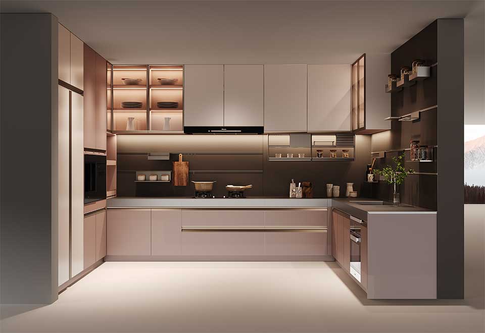 European Style Stainless Steel Kitchen Cabinets