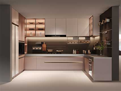 European Style Stainless Steel Kitchen Cabinets