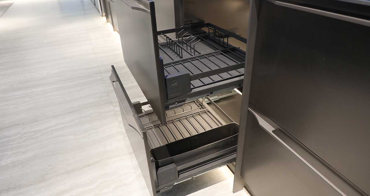 Gray Stainless Steel Kitchen Cabinets Gallery