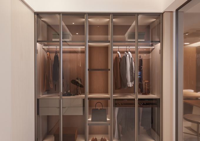 L-Shaped Shaker Style Stainless Steel Wardrobes Gallery