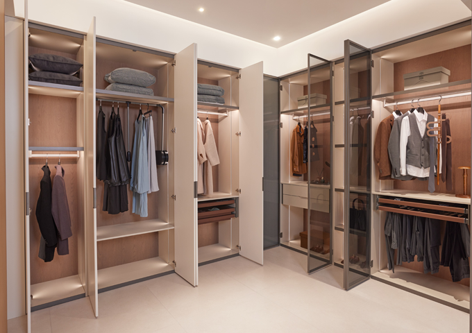 L-Shaped Shaker Style Stainless Steel Wardrobes Gallery