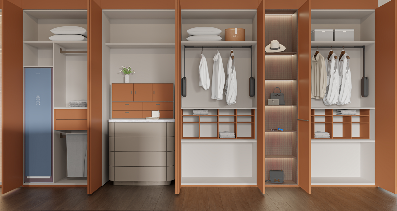 Luxury Built-In Stainless Steel Wardrobes Gallery