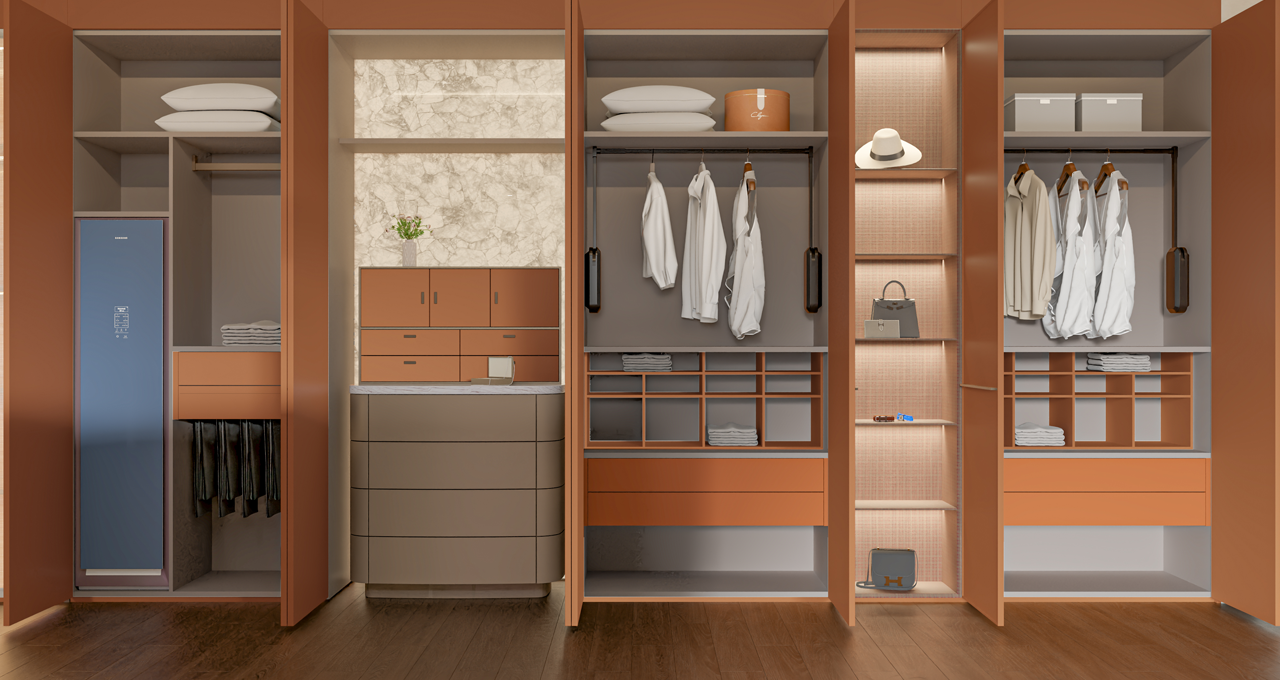 Luxury Built-In Stainless Steel Wardrobes Gallery