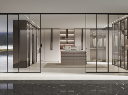 Luxury Stainless Steel Shaker Style Stainless Steel Wardrobes