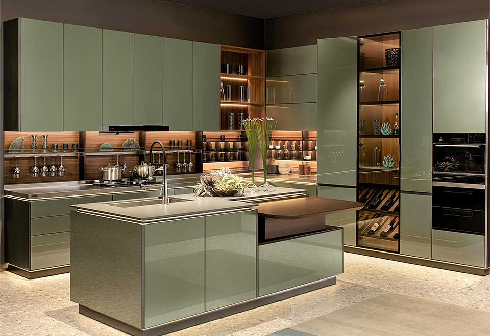 Modern High Gloss Kitchen Cabinets