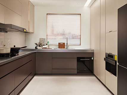 Modern High Gloss U-shaped Kitchen Cabinets