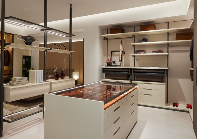 Modern Island Stainless Steel Wardrobes
