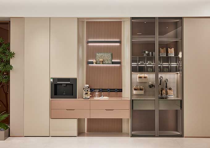 Modern Linear Kitchen Cabinet