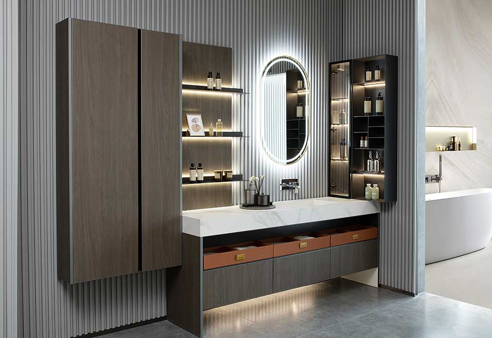 Modern Stainless Steel Bathroom Cabinets