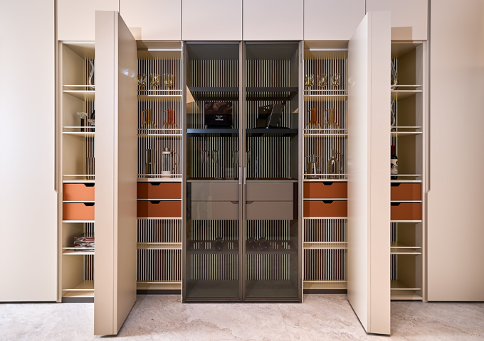 Modern Stainless Steel Wine Cabinets