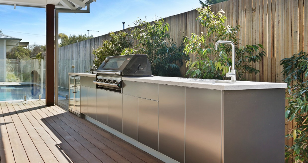 Modular Stainless Steel Outdoor Kitchen Cabinets Gallery