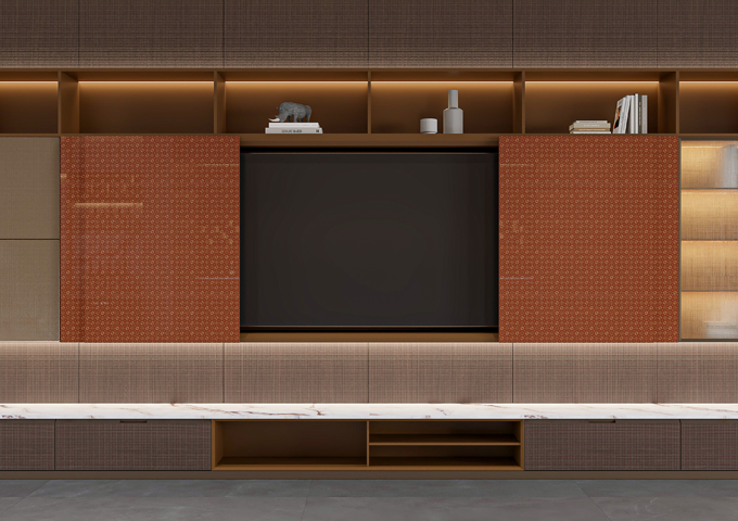 Stainless Steel Modern TV Cabinets
