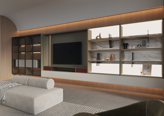 Stainless Steel TV Cabinets