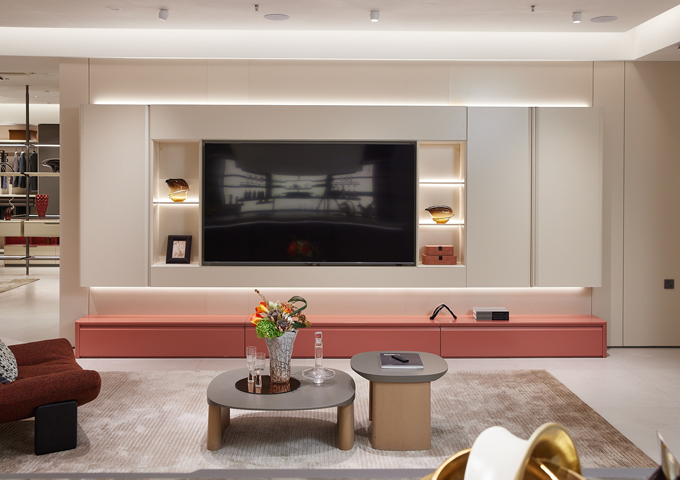 Stainless Steel Wall Mounted TV Cabinets