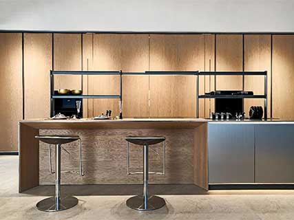 Traditional Stainless Steel Kitchen Cabinets