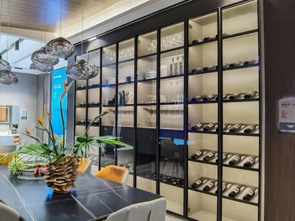 Traditional Stainless Steel Wine Cabinets