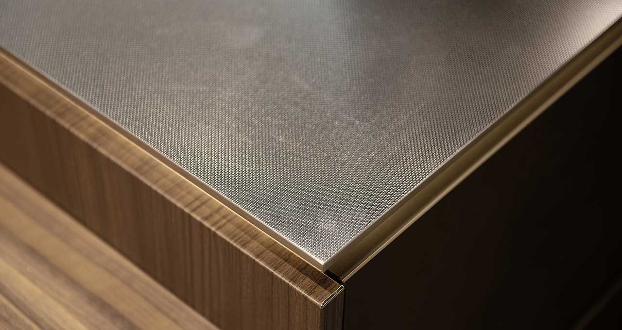 Traditional Wood-Grain Stainless Steel Cabinets Gallery