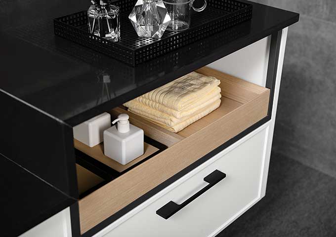 White Stainless Steel Bathroom Wall Cabinets