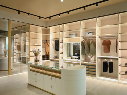 Wthite Modern Waik-In Stainless Steel Wardrobes