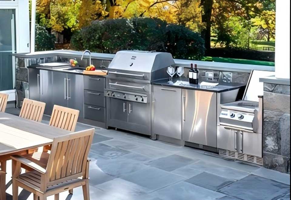 Modular Stainless Steel Outdoor Kitchen Cabinets