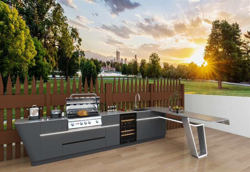 Modular Stainless Steel Outdoor Kitchen Cabinets