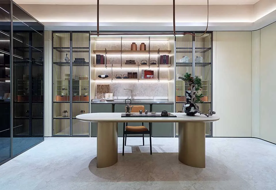 Gray Modern Wine Cabinet