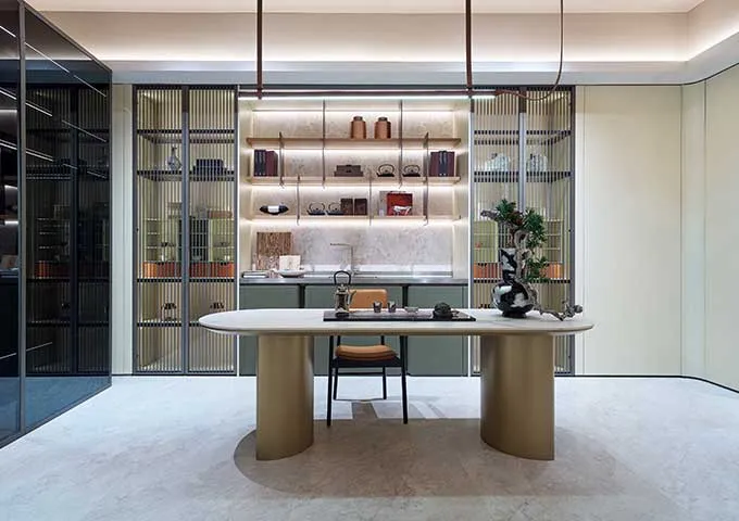 Gray Modern Wine Cabinet