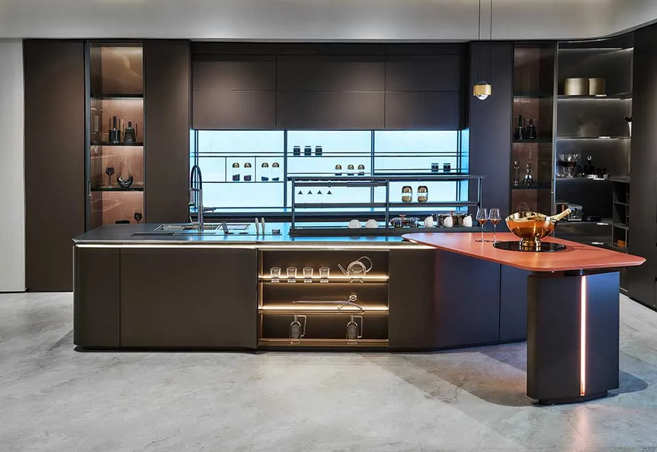 Shaker Style White Stainless Steel Cabinets