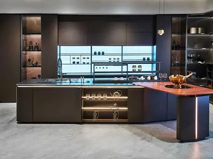 Shaker Style White Stainless Steel Cabinets