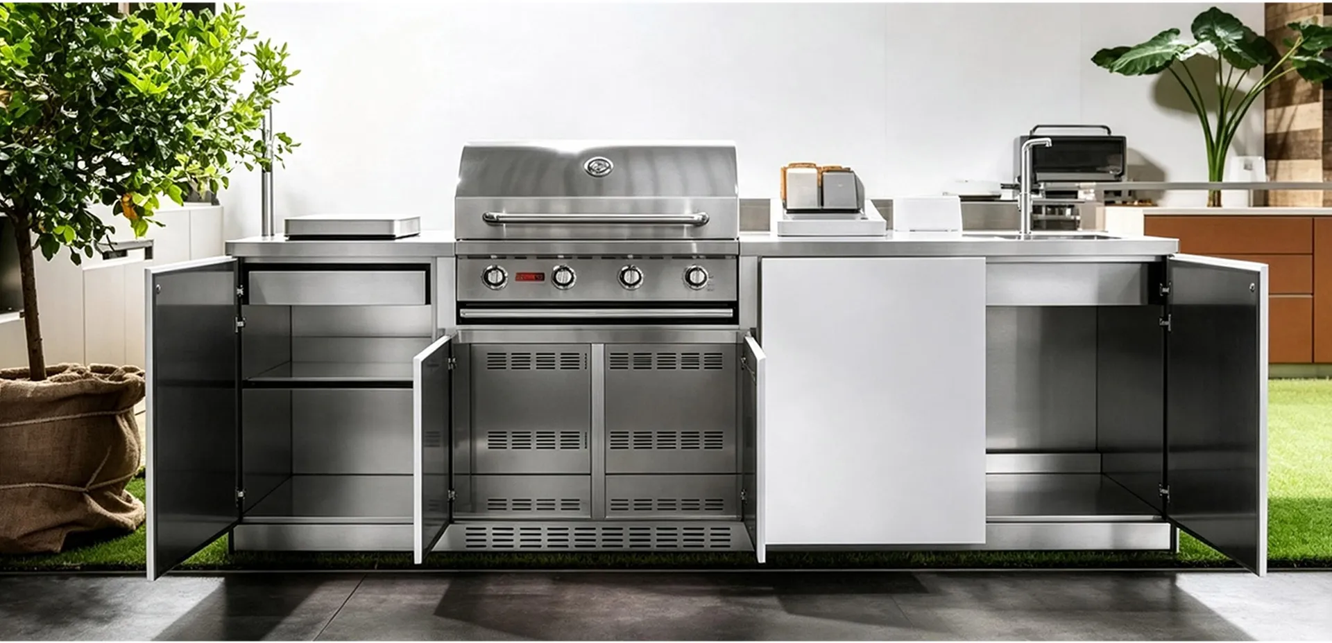 Growing Demand for Modern Outdoor Kitchen Cabinets