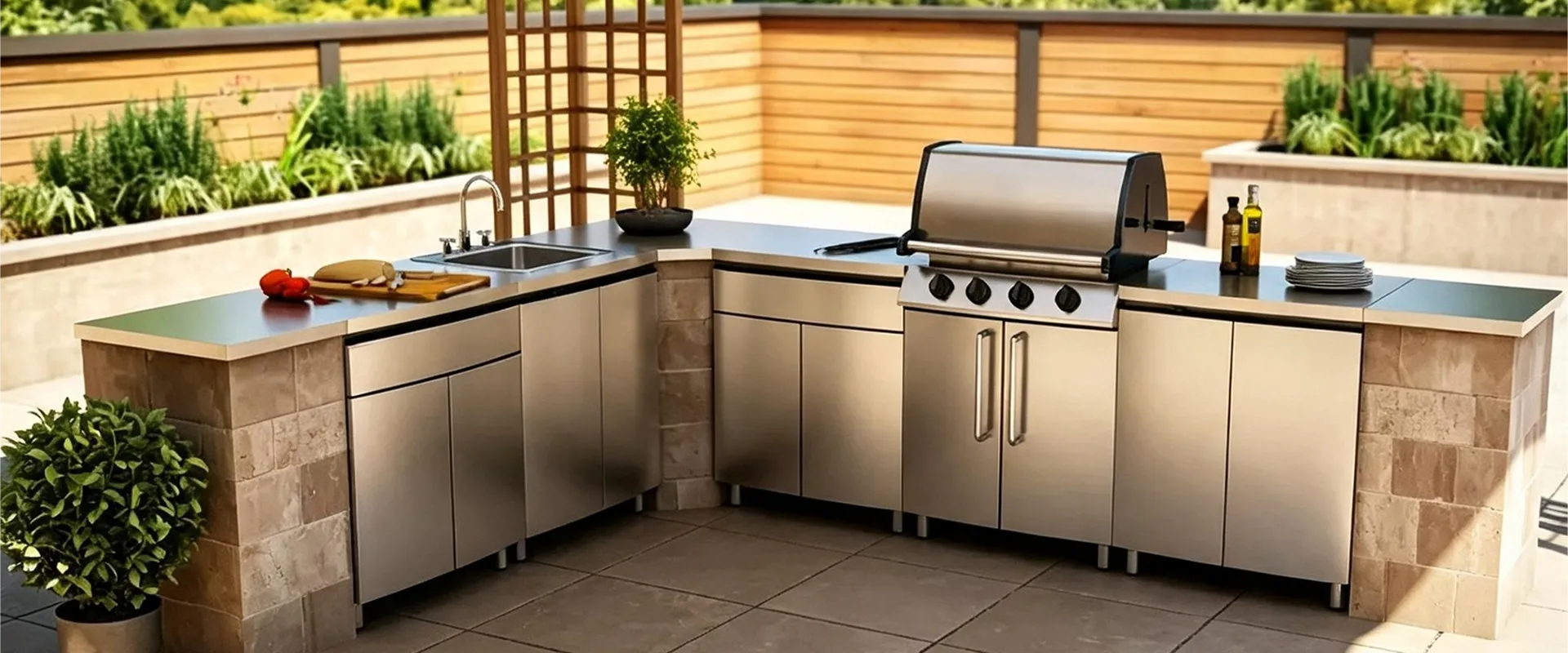 Modern Outdoor Kitchen Cabinets