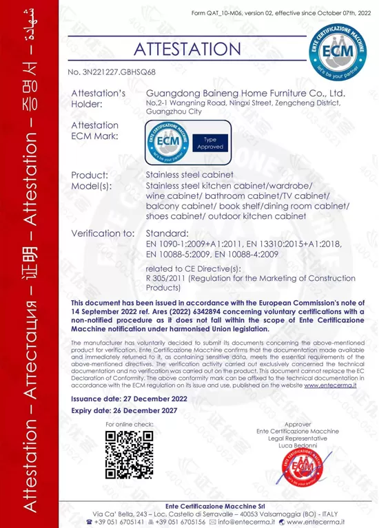 CE Certificate